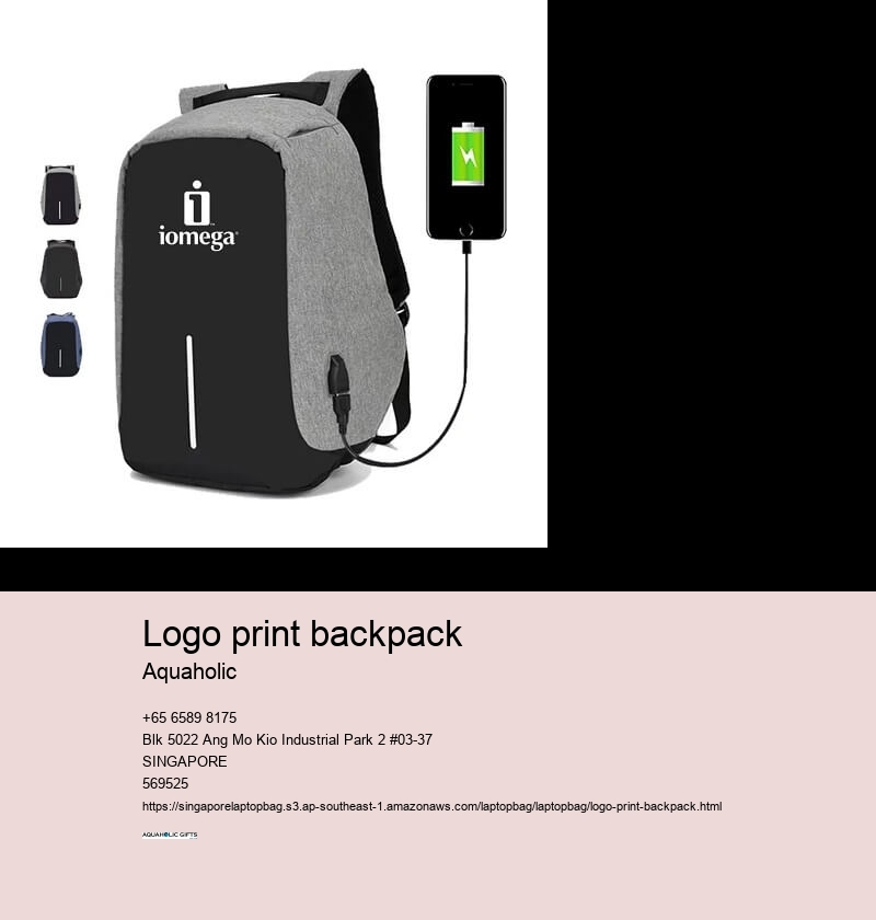 custom black backpack